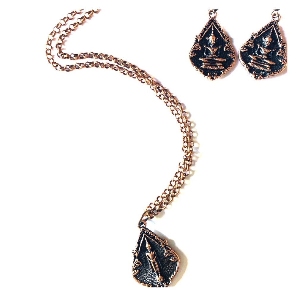 Copper Necklace & Earring Set